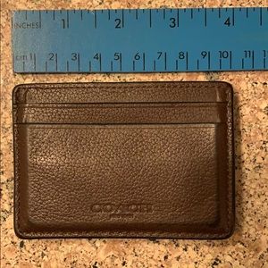 Coach Money Clip Credit Card Holder